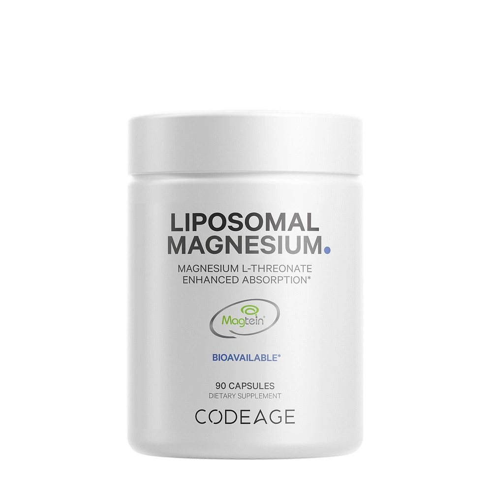 GNC Codeage Liposomal Magnesium LVegan Threonate Vegan 90 Capsules (30 Servings) Hamilton Place